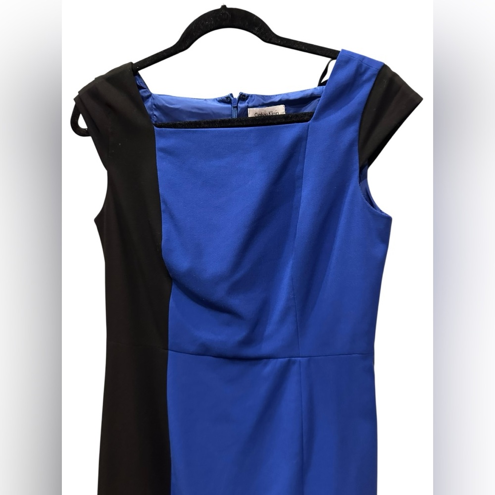 Calvin Klein Elegant Blue and Black Dress size 6 - Picture 5 of 8